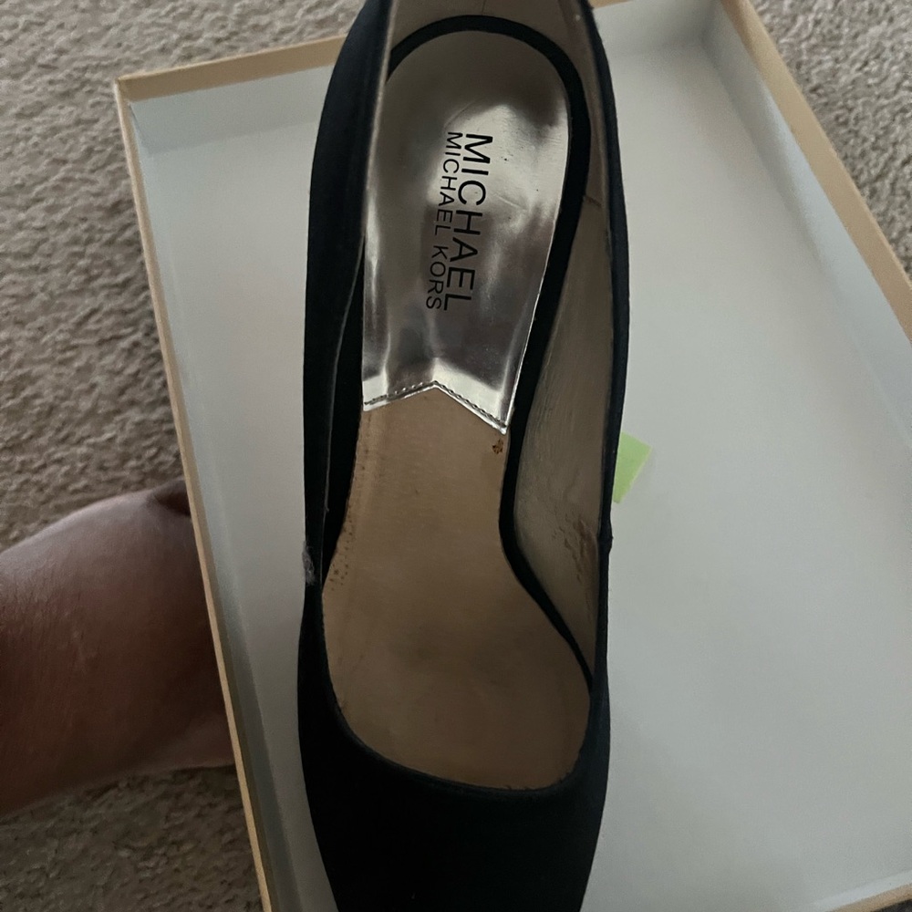 Michael Kors Black Suede Heels Timeless Elegance
